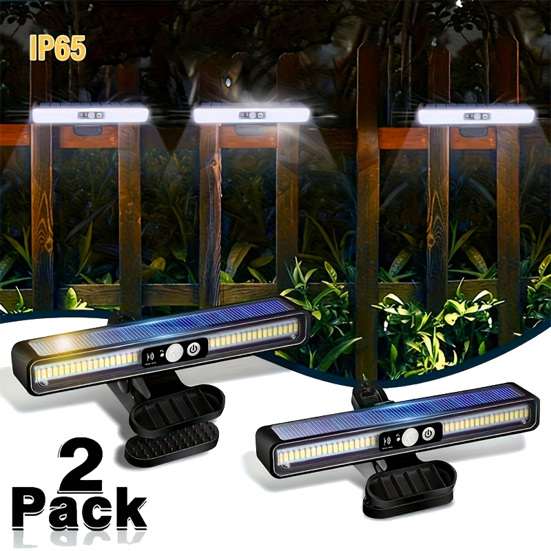 Outdoor Power Lights - Aufsteckbare Solar-Bewegungsmelderleuchten für den Außenbereich, wasserdicht,