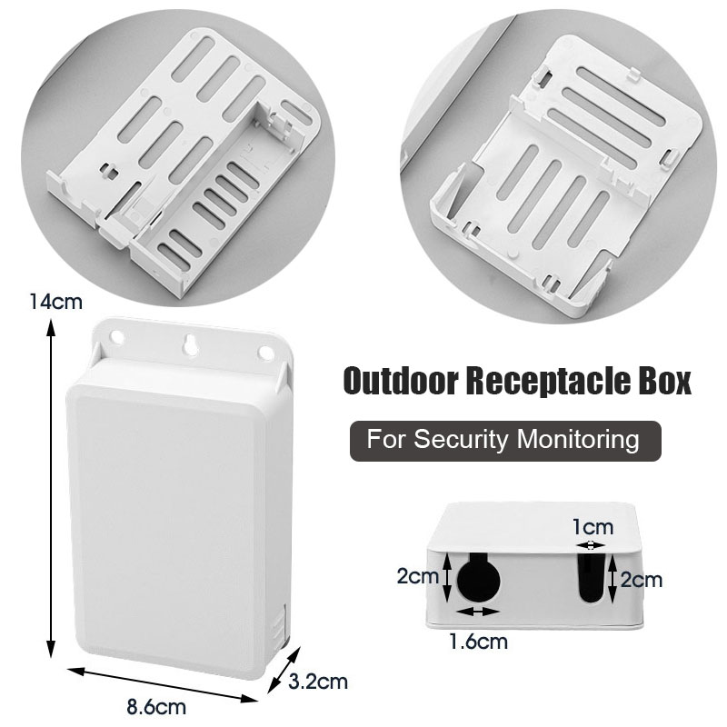 Outdoor Power Receptacle Box - Outdoor-Steckdosenabdeckung Elektrische Anschlussdose Schubladentyp POE-Kabelanschlussbox für