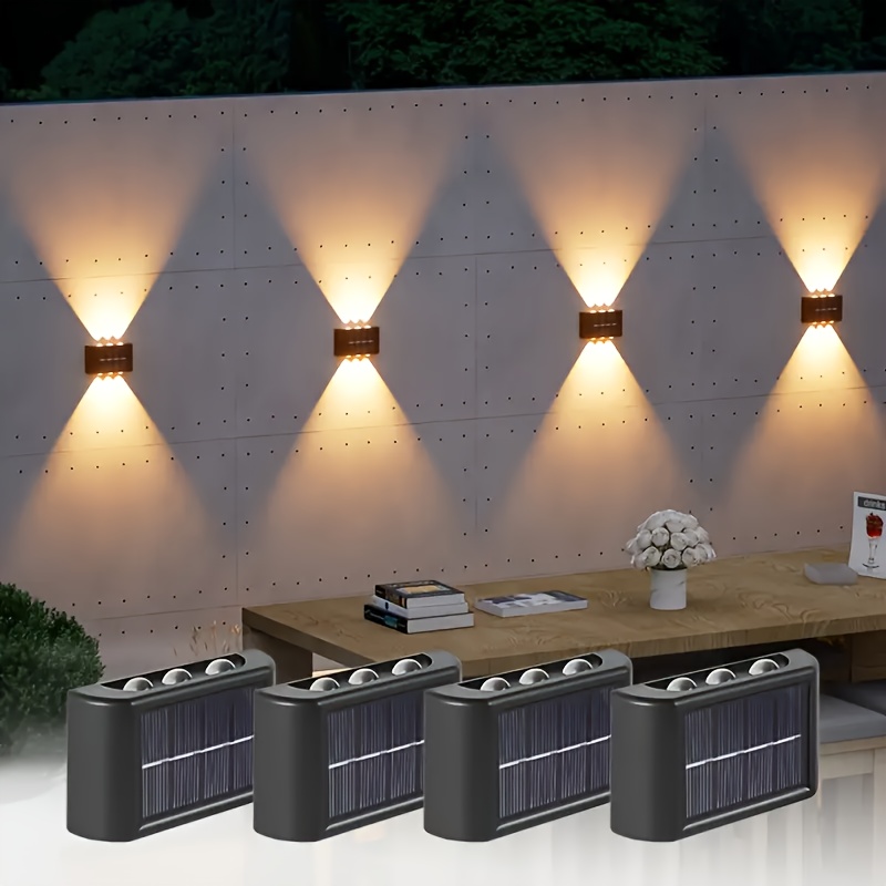 Outdoor Power Lights - LED Solarleuchte für Außen, Wasserdichte Solar-Wandlampe
