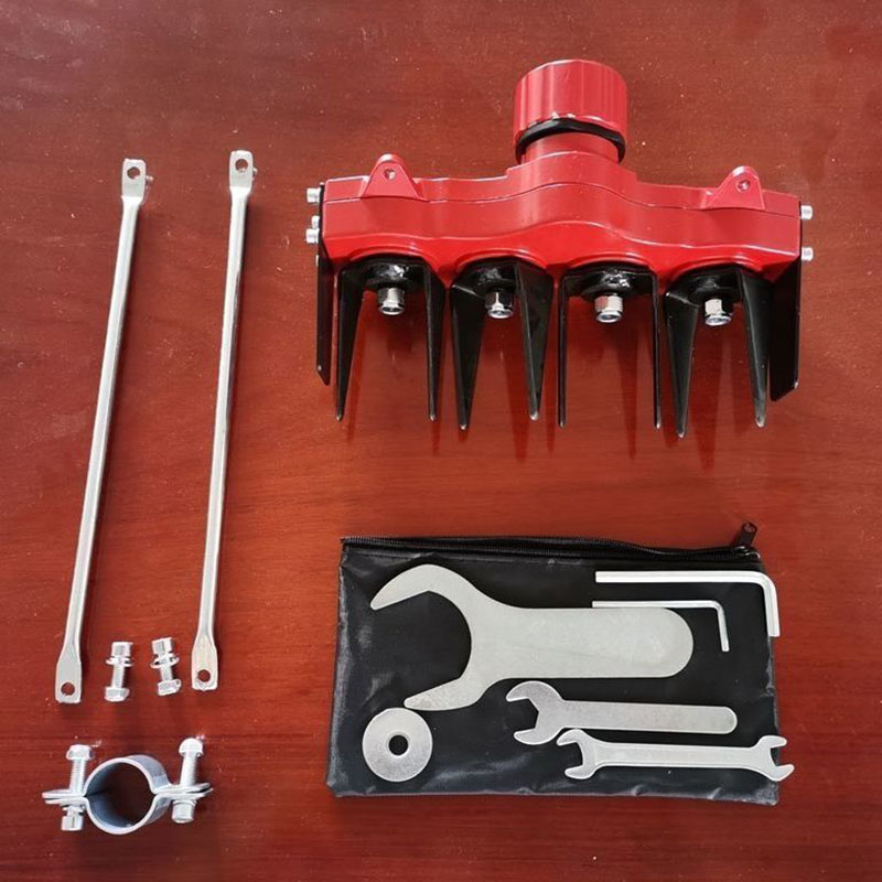 Garden Tiller Mini - M2 Universeller Mehrzahnbetriebener Arbeitskopf, 2/4-Klingen-Bodenaufbrechendes Mini-Bodenfräser-Zubehör