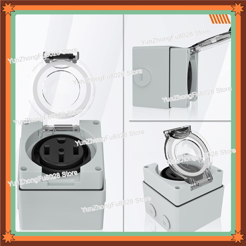Outdoor Power Receptacle Box - 50 Ampere 14-50R Stromanschlussbox 125/250 Volt