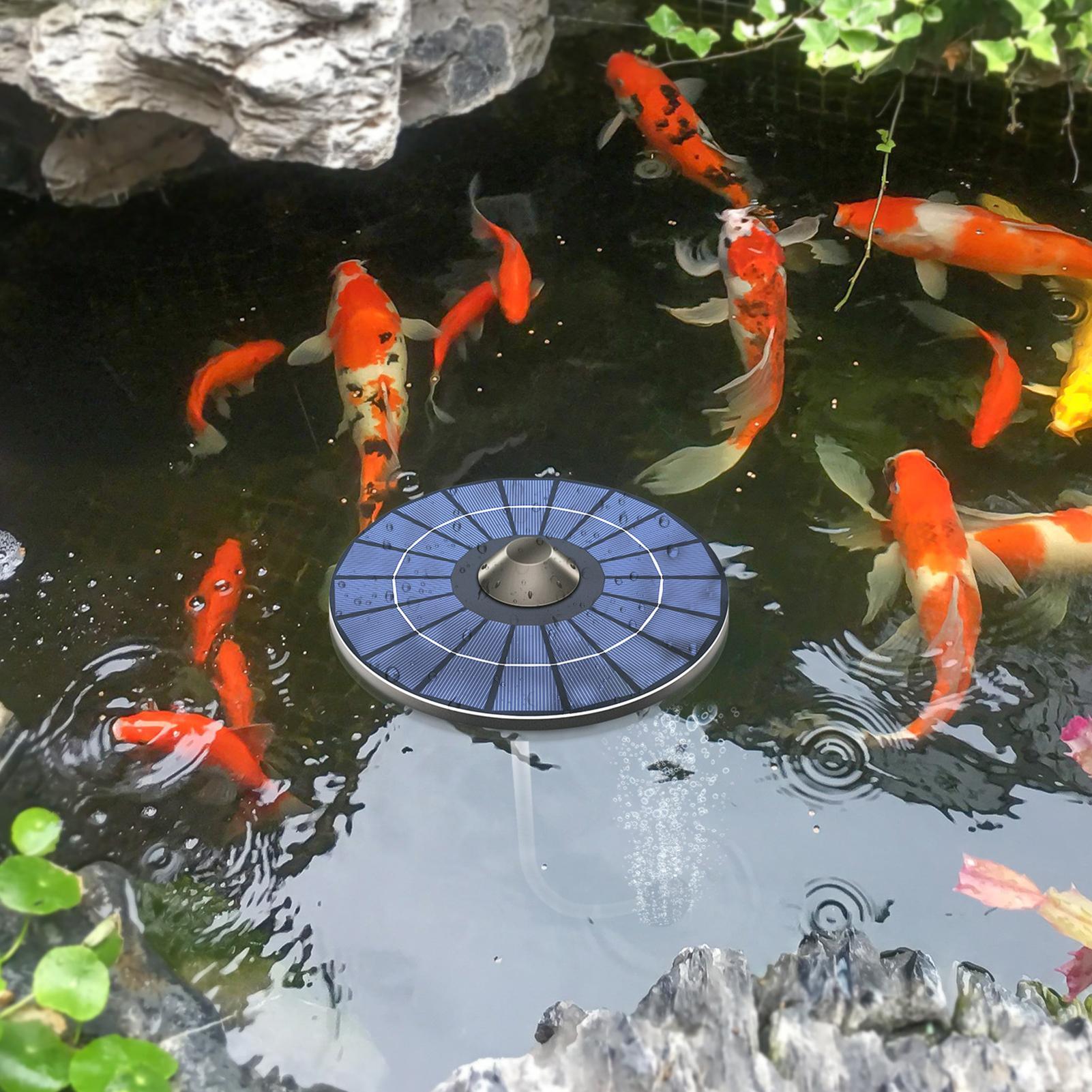 Outdoor Power 'Hose' - Solarbetriebene Teichbelüfterpumpe, Aquarium-Belüfterpumpe mit 1,5 m