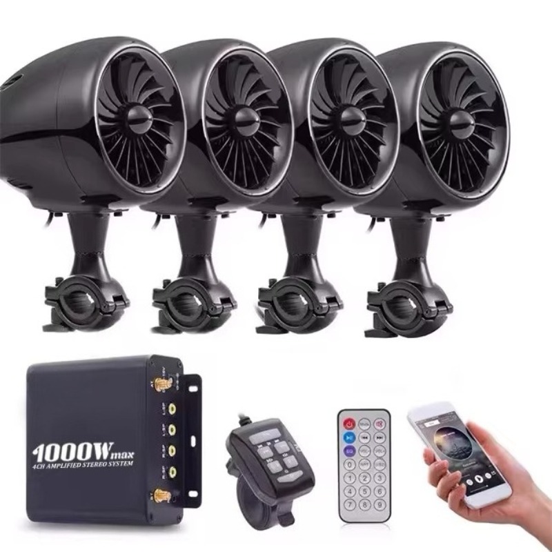 Quality Outdoor Power - Modifizierte 1000W Hochleistungs-Motorradlautsprecher mit Hoher Klangqualität
