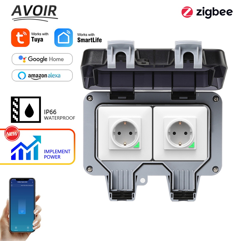 Outdoor Usb Power Outlet - Avoir Tuya Zigbee Steckdosen IP66 Wasserdichte