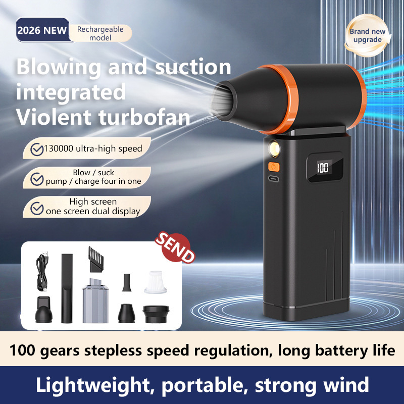Outdoor Power Brush - Handstaubsauger 2-in-1 Saug- und Blasfunktion Hochgeschwindigkeits-USB-Ladung