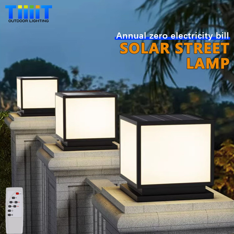 Outdoor Power Tower - LED-Solar-Säulenleuchte für den Außenbereich, wasserdichte Solarlampe