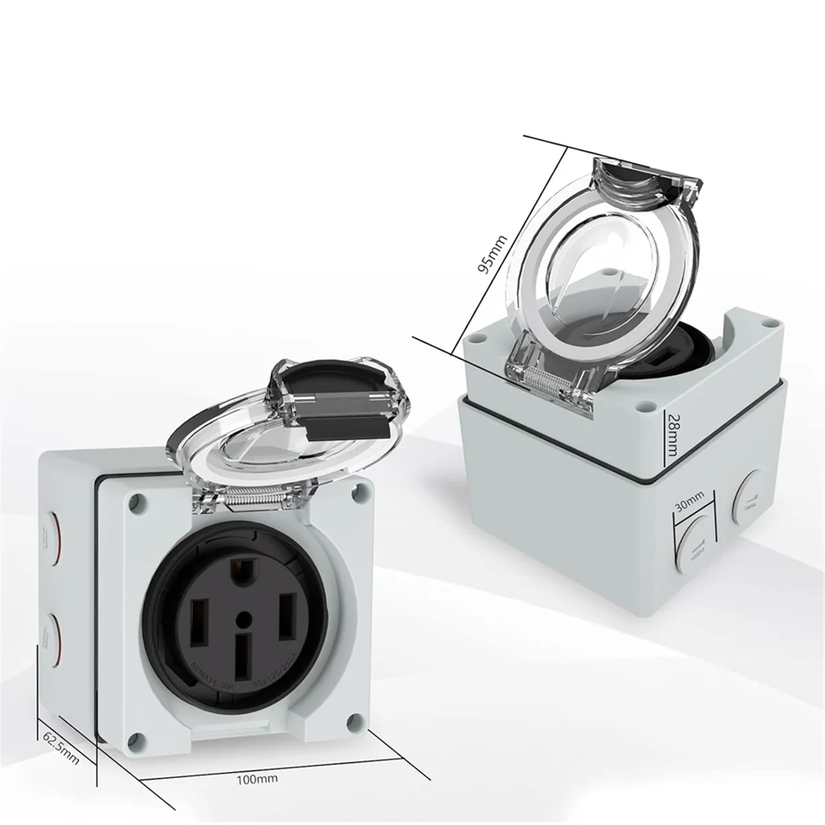 AT16 50Amp Stromanschlussbox,  – Outdoor Power Receptacle Box Bewertung und Preis