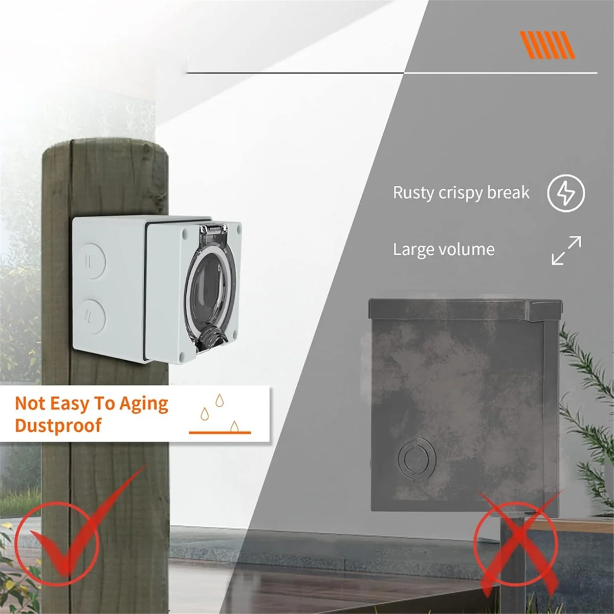 AT16 50Amp Stromanschlussbox,  – Outdoor Power Receptacle Box Bewertung und Preis