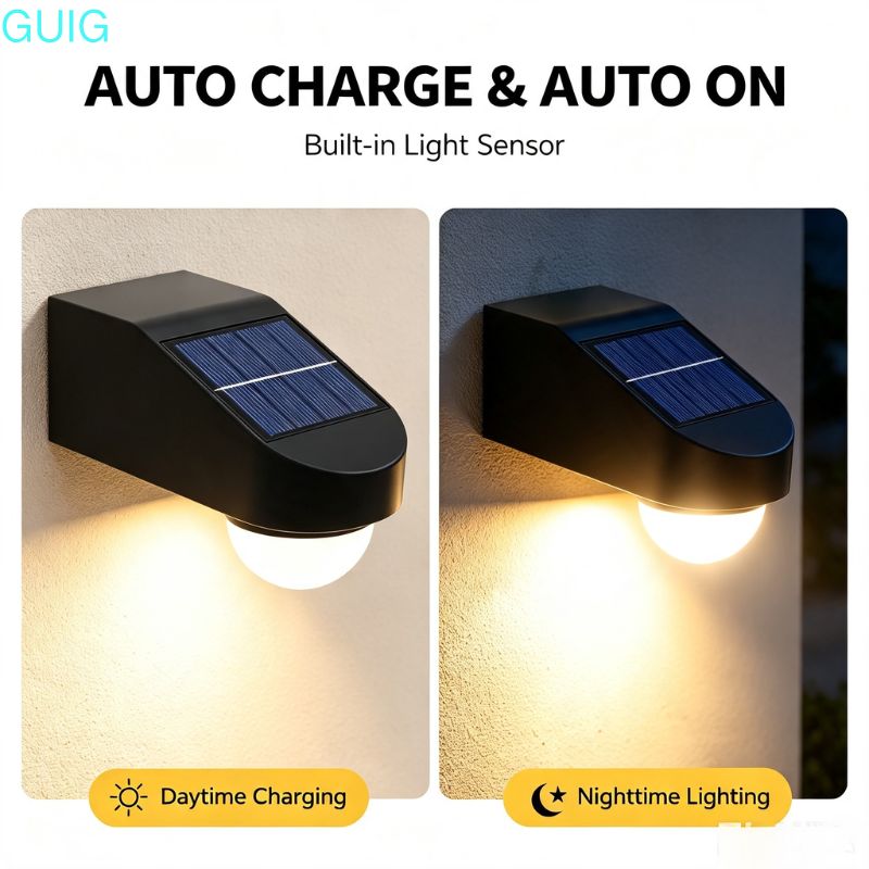 5 LED Solar-Wandleuchte für Au – Outdoor Power Brush Bewertung und Preis