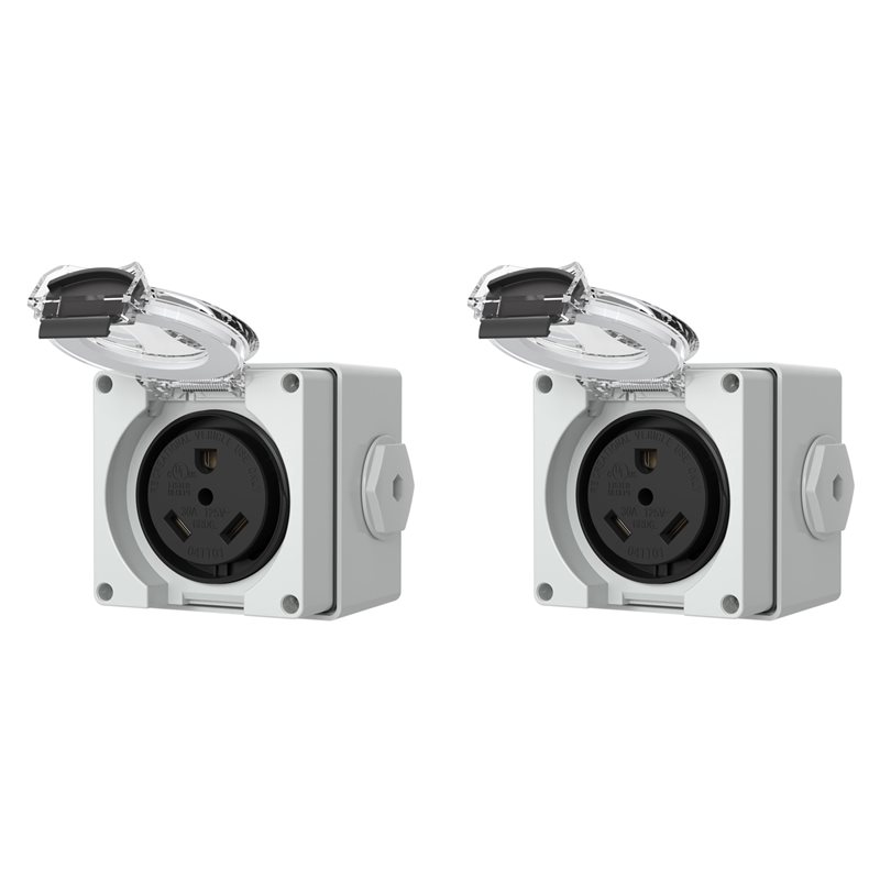 2X 30-Ampere-Steckdosenbox, 12 – Outdoor Power Receptacle Box Bewertung und Preis