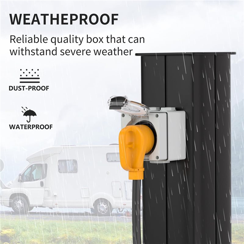 2X 30-Ampere-Steckdosenbox, 12 – Outdoor Power Receptacle Box Bewertung und Preis