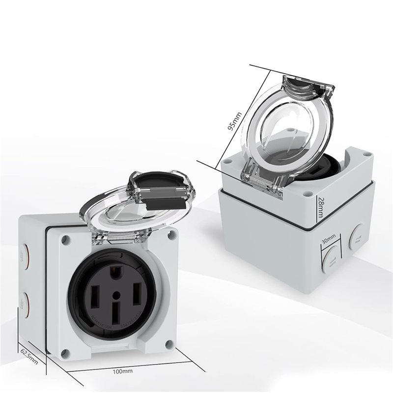 ABLK 6X 50Amp Stromanschlussbo – Outdoor Power Receptacle Box Bewertung und Preis