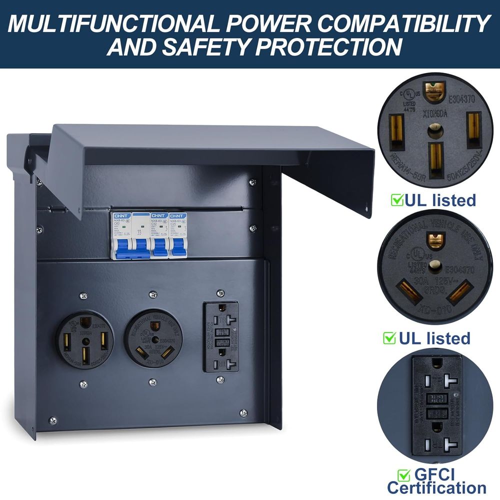 RV-Elektroschalttafel mit Sich – Outdoor Power Receptacle Box Bewertung und Preis
