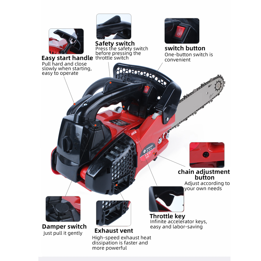Benzin-Kettensäge Leistungssta – Outdoor Power Brush Bewertung und Preis
