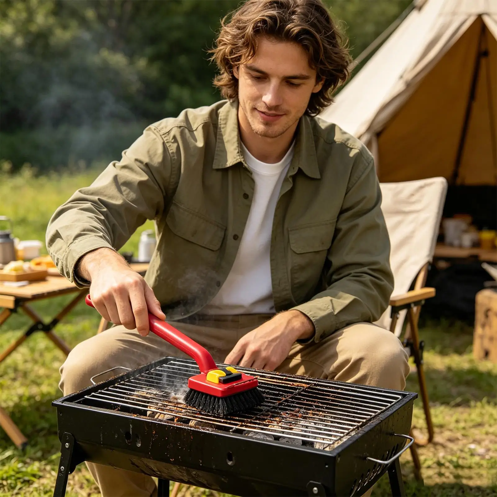 Elektrische Grillbürste mit la – Outdoor Power Brush Bewertung und Preis