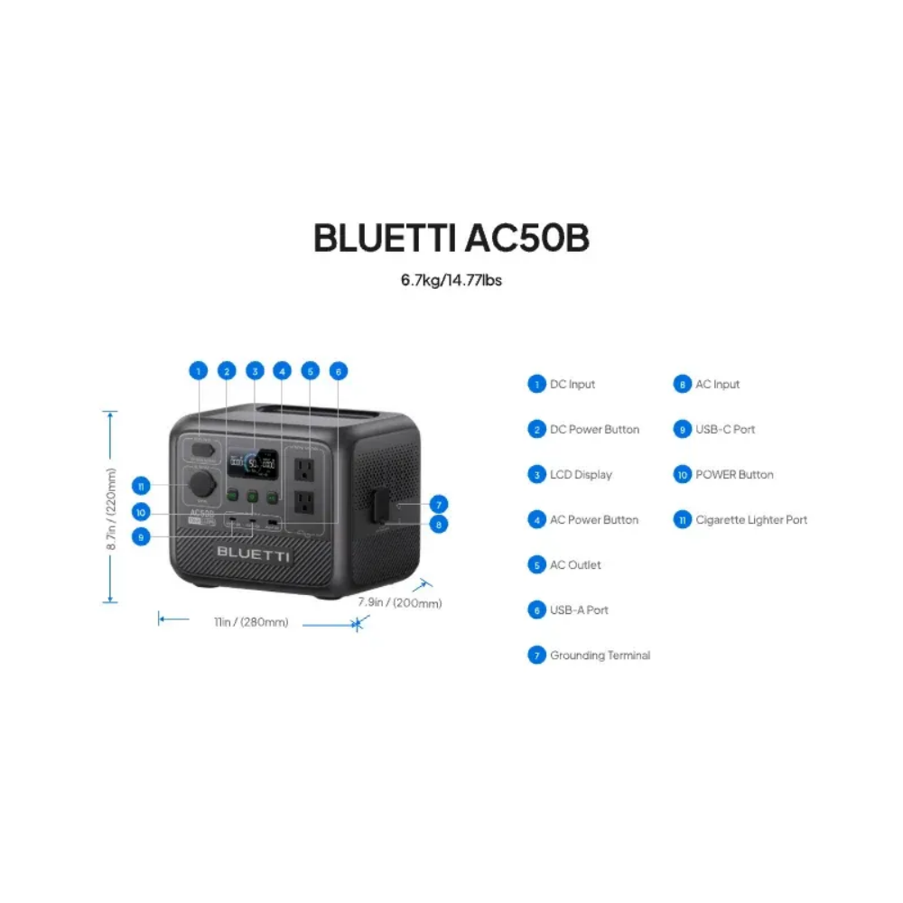 BLUETTI AC50B Tragbare Powerst – Outdoor Power Tower Bewertung und Preis