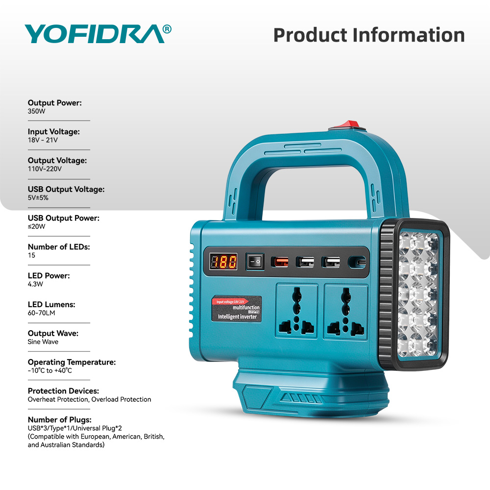 YOFIDRA 220V Tragbarer Stromwe – Outdoor Usb Power Outlet Bewertung und Preis
