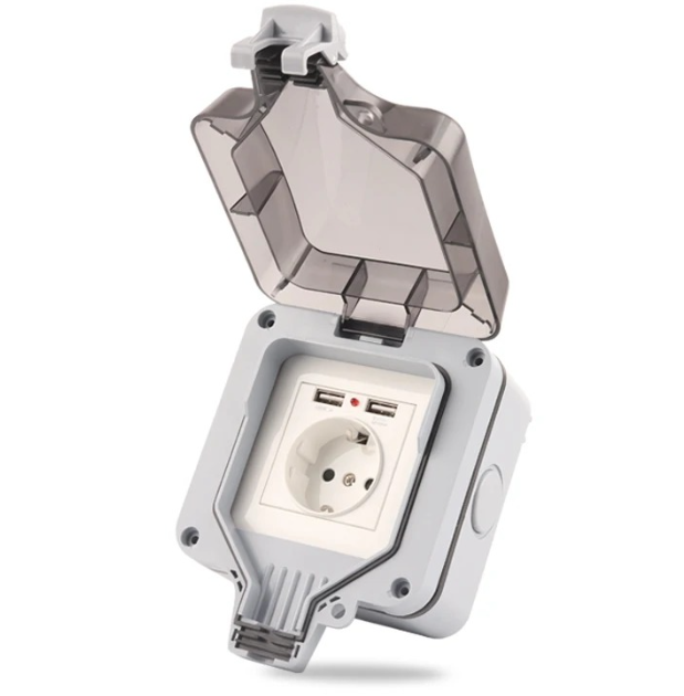IP66 EU-Standard Deutscher Sti – Outdoor Usb Power Outlet Bewertung und Preis