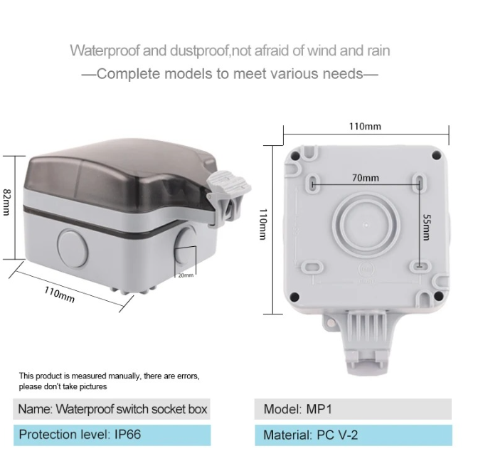 IP66 EU-Standard Deutscher Sti – Outdoor Usb Power Outlet Bewertung und Preis