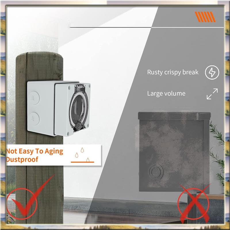 AA46 HOT-50Amp Steckdosenbox f – Outdoor Power Receptacle Box Bewertung und Preis
