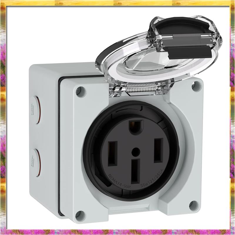 AA46 HOT-50Amp Steckdosenbox f – Outdoor Power Receptacle Box Bewertung und Preis