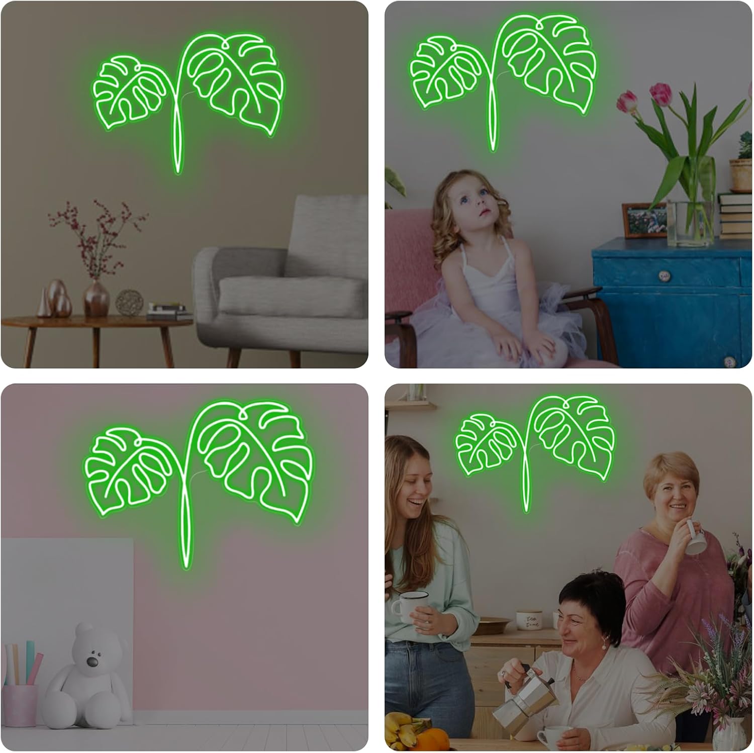 Monstera-Blatt Neonschild USB- – Outdoor Power And Plant Bewertung und Preis